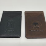 Black and brown Leather Front Pocket Wallet