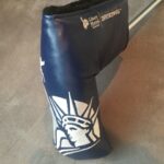 Leather or Faux Putter Cover with Embroidery
