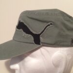 Cotton Military Shaped Cap with 3D logo